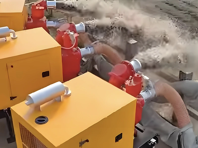 Jianghe Flood Prevention Products nadograđuje pumpu za vodu koju pokreće dizel motor za povećanje učinkovitog kapaciteta odvodnje od poplava